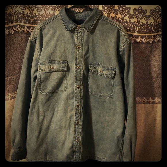 Orvis Men’s fleece lined Jean Jacket Like New. - Picture 1 of 4